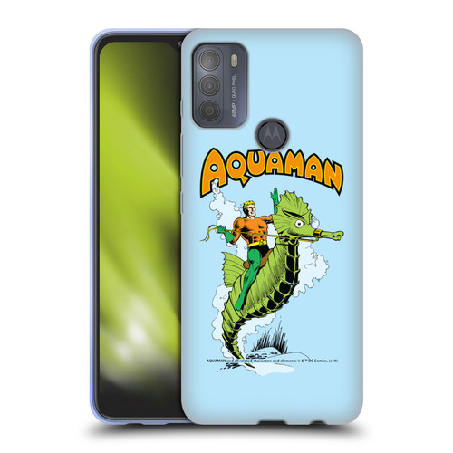 Aquaman DC Comics Fast Fashion Storm Soft Gel Case for Motorola Moto G50