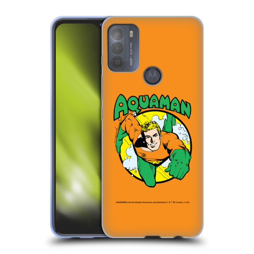 Aquaman DC Comics Fast Fashion Swim 2 Soft Gel Case for Motorola Moto G50