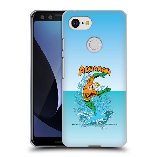 Aquaman DC Comics Fast Fashion Splash Soft Gel Case for Google Pixel 3