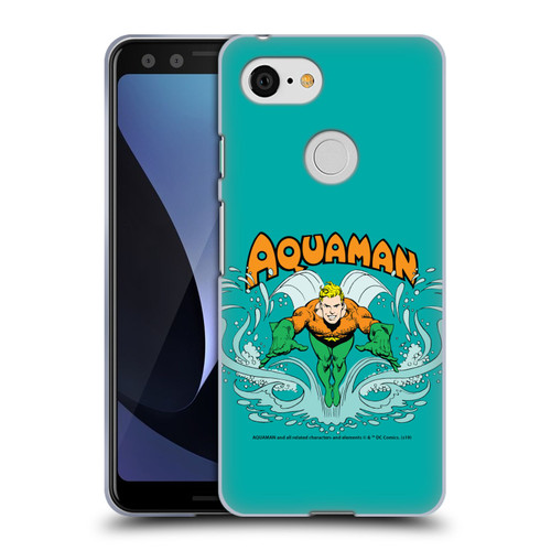 Aquaman DC Comics Fast Fashion Swim Soft Gel Case for Google Pixel 3