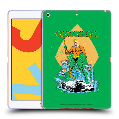 Aquaman DC Comics Fast Fashion Trident Soft Gel Case for Apple iPad 10.2 2019/2020/2021