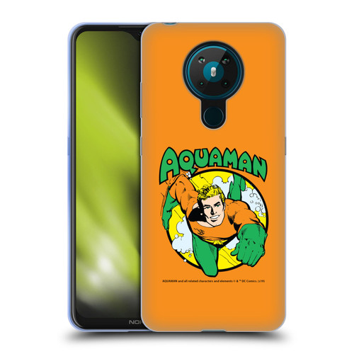 Aquaman DC Comics Fast Fashion Swim 2 Soft Gel Case for Nokia 5.3