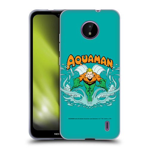 Aquaman DC Comics Fast Fashion Swim Soft Gel Case for Nokia C10 / C20