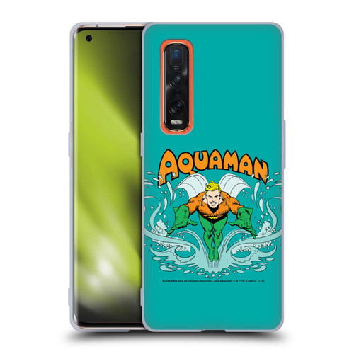 Aquaman DC Comics Fast Fashion Swim Soft Gel Case for OPPO Find X2 Pro 5G