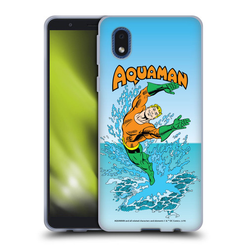 Aquaman DC Comics Fast Fashion Splash Soft Gel Case for Samsung Galaxy A01 Core (2020)