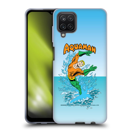 Aquaman DC Comics Fast Fashion Splash Soft Gel Case for Samsung Galaxy A12 (2020)
