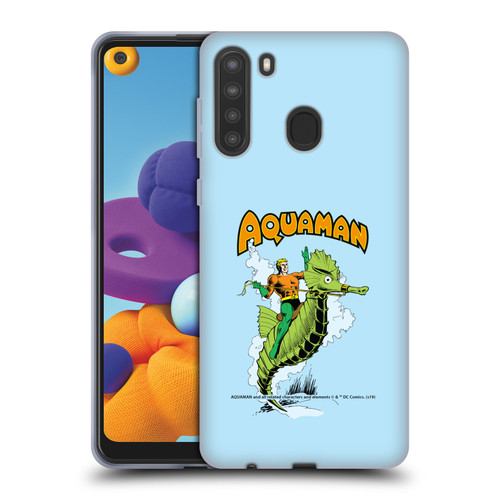 Aquaman DC Comics Fast Fashion Storm Soft Gel Case for Samsung Galaxy A21 (2020)