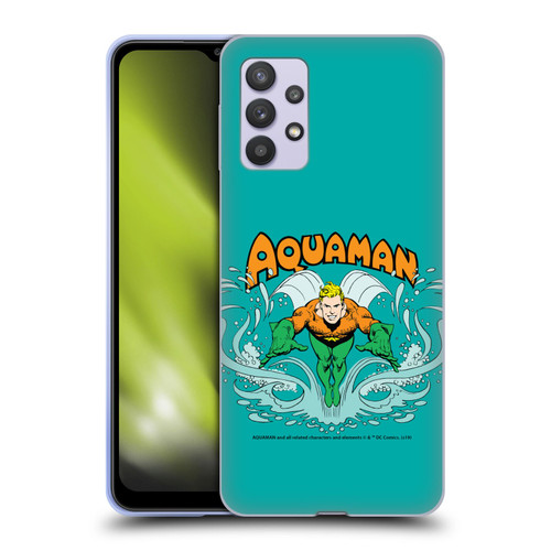 Aquaman DC Comics Fast Fashion Swim Soft Gel Case for Samsung Galaxy A32 5G / M32 5G (2021)