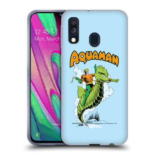 Aquaman DC Comics Fast Fashion Storm Soft Gel Case for Samsung Galaxy A40 (2019)