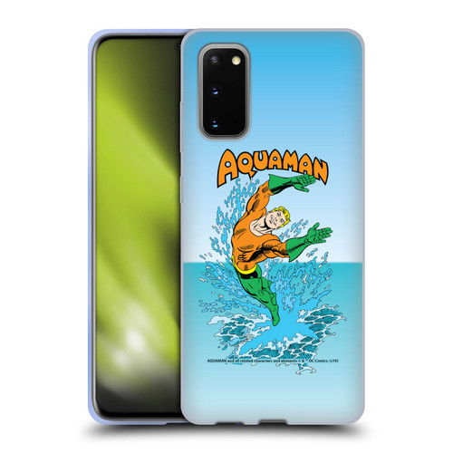 Aquaman DC Comics Fast Fashion Splash Soft Gel Case for Samsung Galaxy S20 / S20 5G