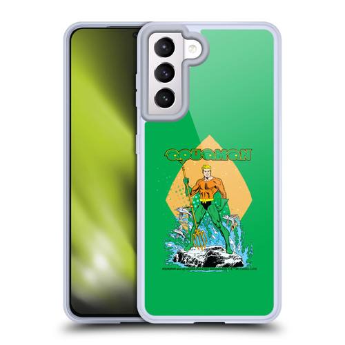 Aquaman DC Comics Fast Fashion Trident Soft Gel Case for Samsung Galaxy S21 5G