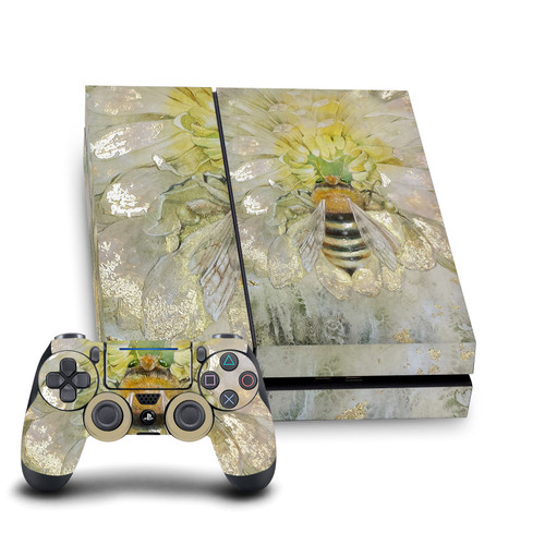Stephanie Law Art Mix Bee Vinyl Sticker Skin Decal Cover for Sony PS4 Console & Controller