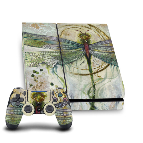 Stephanie Law Art Mix Damselfly 2 Vinyl Sticker Skin Decal Cover for Sony PS4 Console & Controller