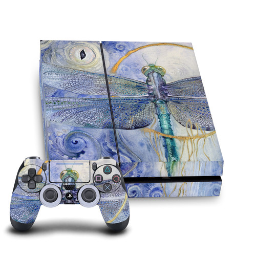 Stephanie Law Art Mix Dragonfly Vinyl Sticker Skin Decal Cover for Sony PS4 Console & Controller