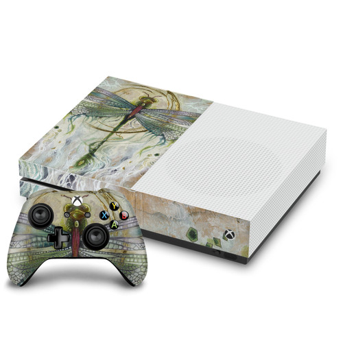 Stephanie Law Art Mix Damselfly 2 Vinyl Sticker Skin Decal Cover for Microsoft One S Console & Controller