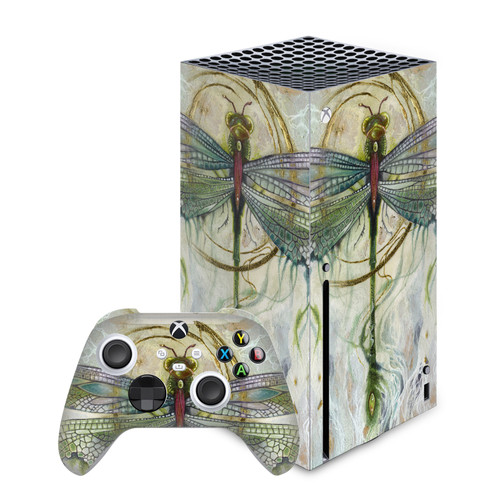 Stephanie Law Art Mix Damselfly 2 Vinyl Sticker Skin Decal Cover for Microsoft Series X Console & Controller