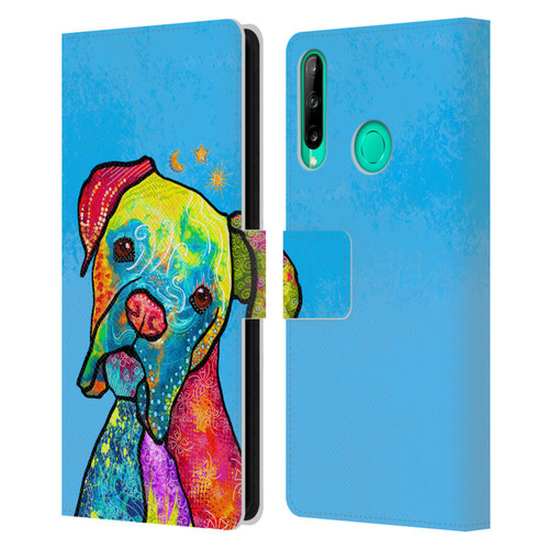 Duirwaigh Animals Boxer Dog Leather Book Wallet Case Cover For Huawei P40 lite E