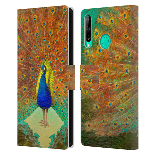 Duirwaigh Animals Peacock Leather Book Wallet Case Cover For Huawei P40 lite E