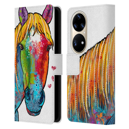 Duirwaigh Animals Horse Leather Book Wallet Case Cover For Huawei P50 Pro