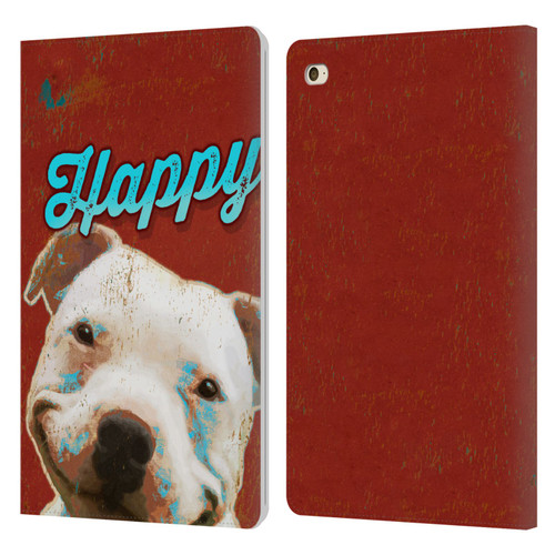 Duirwaigh Animals Pitbull Dog Leather Book Wallet Case Cover For Apple iPad mini 4