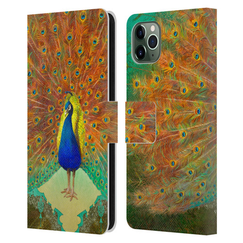 Duirwaigh Animals Peacock Leather Book Wallet Case Cover For Apple iPhone 11 Pro Max