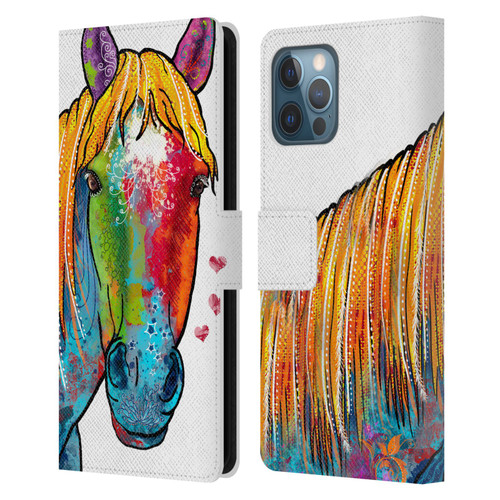 Duirwaigh Animals Horse Leather Book Wallet Case Cover For Apple iPhone 12 Pro Max