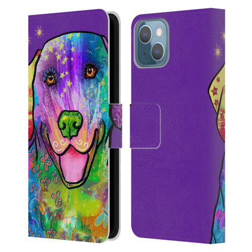 Duirwaigh Animals Golden Retriever Dog Leather Book Wallet Case Cover For Apple iPhone 13