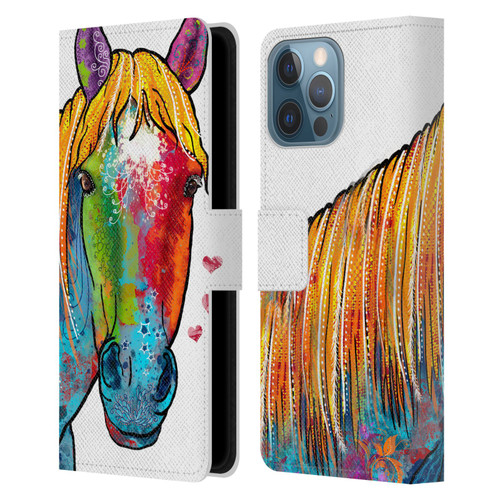 Duirwaigh Animals Horse Leather Book Wallet Case Cover For Apple iPhone 13 Pro Max