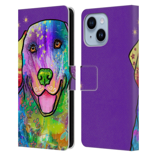 Duirwaigh Animals Golden Retriever Dog Leather Book Wallet Case Cover For Apple iPhone 14 Plus