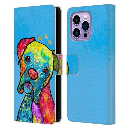 Duirwaigh Animals Boxer Dog Leather Book Wallet Case Cover For Apple iPhone 14 Pro Max