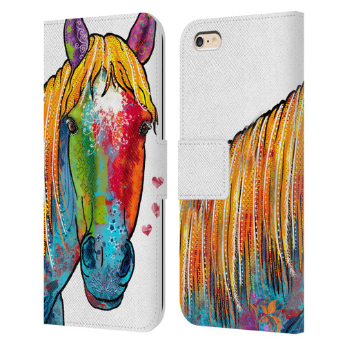 Duirwaigh Animals Horse Leather Book Wallet Case Cover For Apple iPhone 6 Plus / iPhone 6s Plus