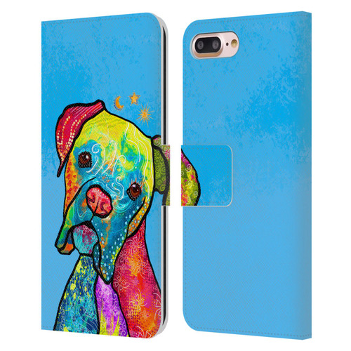 Duirwaigh Animals Boxer Dog Leather Book Wallet Case Cover For Apple iPhone 7 Plus / iPhone 8 Plus