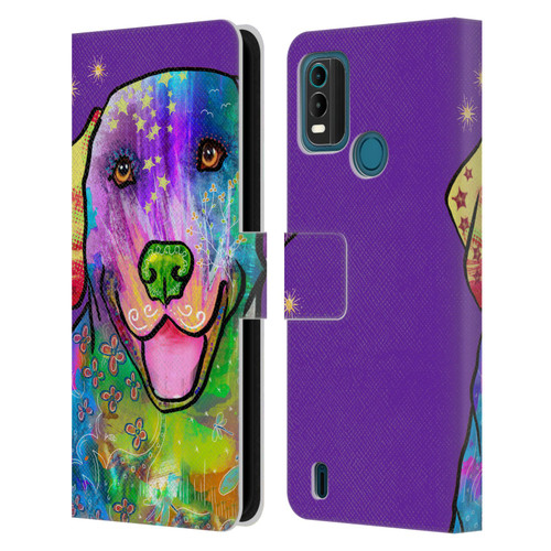 Duirwaigh Animals Golden Retriever Dog Leather Book Wallet Case Cover For Nokia G11 Plus