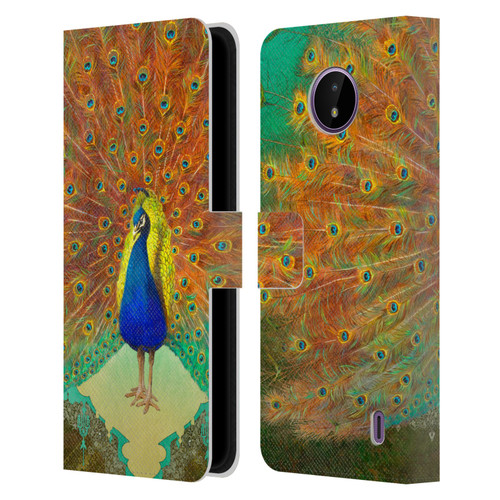 Duirwaigh Animals Peacock Leather Book Wallet Case Cover For Nokia C10 / C20