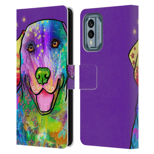 Duirwaigh Animals Golden Retriever Dog Leather Book Wallet Case Cover For Nokia X30