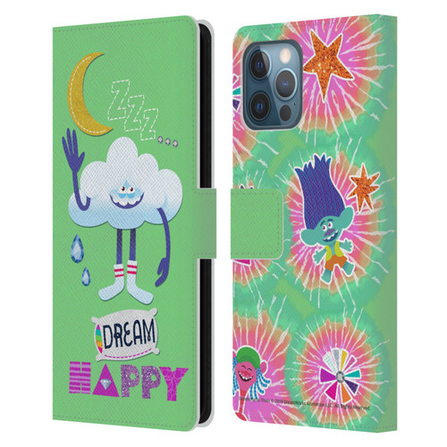 Trolls Graphics Dream Happy Cloud Leather Book Wallet Case Cover For Apple iPhone 12 Pro Max