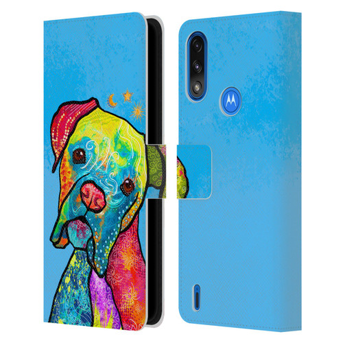 Duirwaigh Animals Boxer Dog Leather Book Wallet Case Cover For Motorola Moto E7 Power / Moto E7i Power