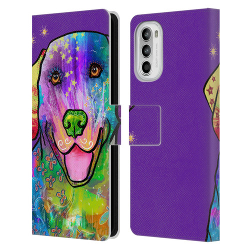 Duirwaigh Animals Golden Retriever Dog Leather Book Wallet Case Cover For Motorola Moto G52