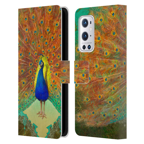 Duirwaigh Animals Peacock Leather Book Wallet Case Cover For OnePlus 9 Pro