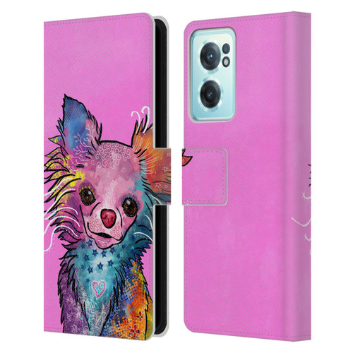 Duirwaigh Animals Chihuahua Dog Leather Book Wallet Case Cover For OnePlus Nord CE 2 5G