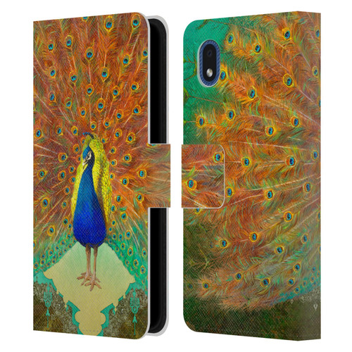 Duirwaigh Animals Peacock Leather Book Wallet Case Cover For Samsung Galaxy A01 Core (2020)