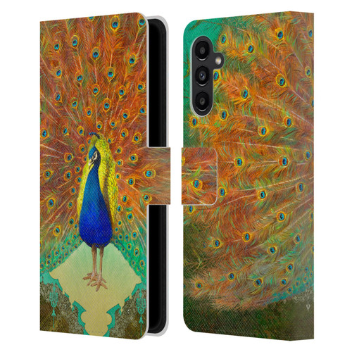 Duirwaigh Animals Peacock Leather Book Wallet Case Cover For Samsung Galaxy A13 5G (2021)