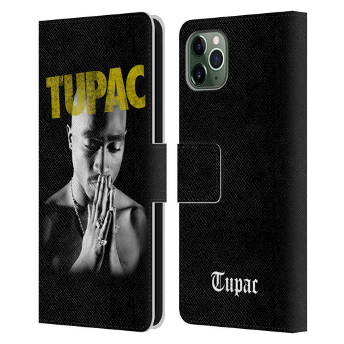 Tupac Shakur Key Art Golden Leather Book Wallet Case Cover For Apple iPhone 11 Pro Max
