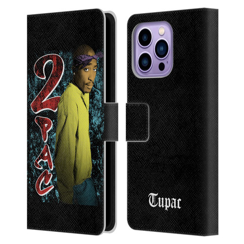 Tupac Shakur Key Art Vintage Leather Book Wallet Case Cover For Apple iPhone 14 Pro Max