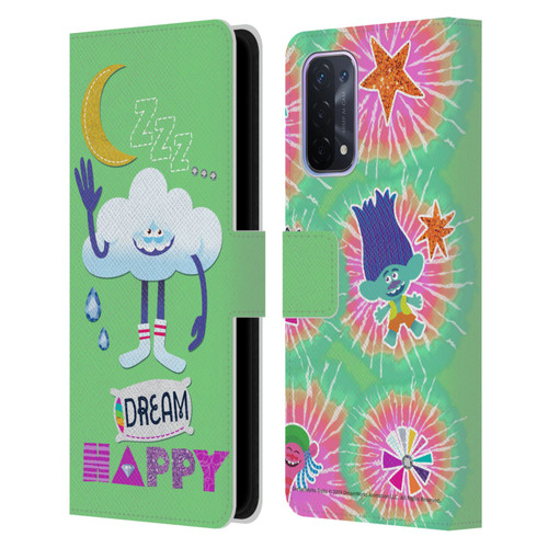 Trolls Graphics Dream Happy Cloud Leather Book Wallet Case Cover For OPPO A54 5G