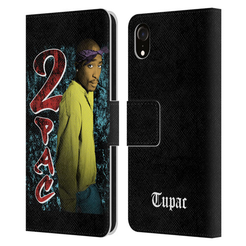 Tupac Shakur Key Art Vintage Leather Book Wallet Case Cover For Apple iPhone XR