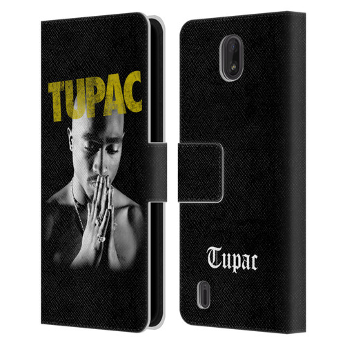 Tupac Shakur Key Art Golden Leather Book Wallet Case Cover For Nokia C01 Plus/C1 2nd Edition