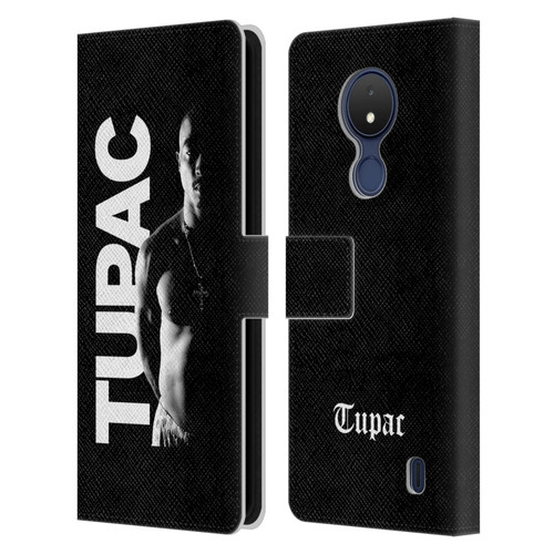 Tupac Shakur Key Art Black And White Leather Book Wallet Case Cover For Nokia C21