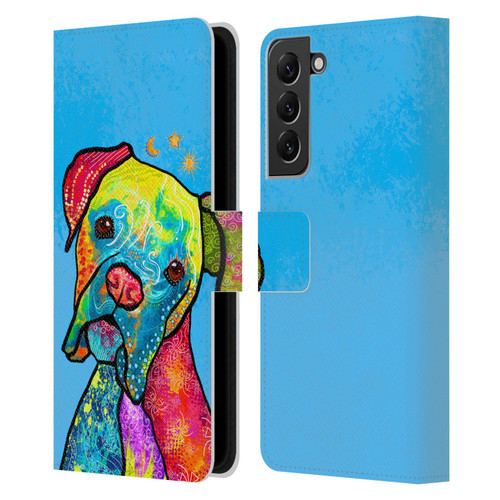 Duirwaigh Animals Boxer Dog Leather Book Wallet Case Cover For Samsung Galaxy S22+ 5G