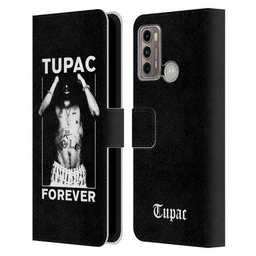 Tupac Shakur Key Art Forever Leather Book Wallet Case Cover For Motorola Moto G60 / Moto G40 Fusion